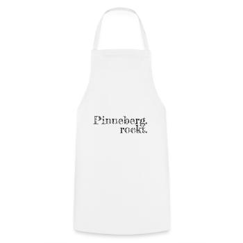 Pinneberg rockt - Textdesign mit Stadtnamen - Kochschürze - Weiß - Vorne - AI Model Male 185 dark (185cm)