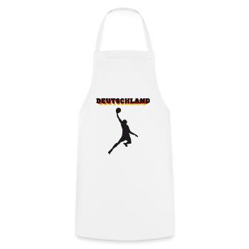 Basketball Win Germany - Cooking Apron - white - Front - AI Model Male 185 dark (185cm)