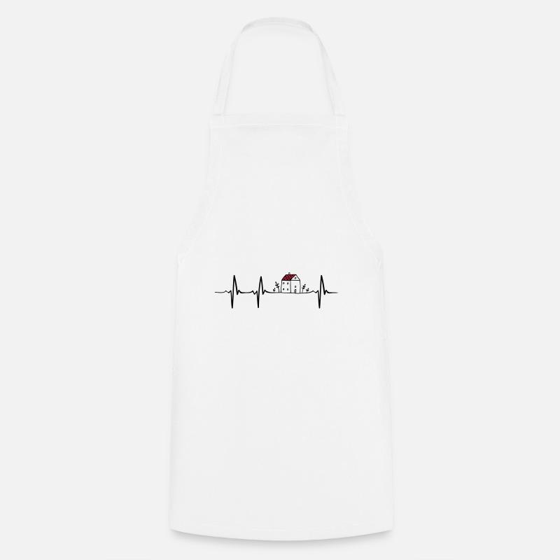 Heartbeat Architecture - Cooking Apron - white