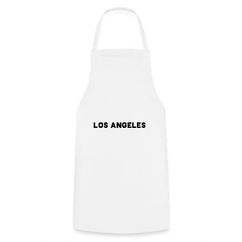 Los Angeles - Kochschürze - Weiß - Vorne - AI Model Male 185 dark (185cm)