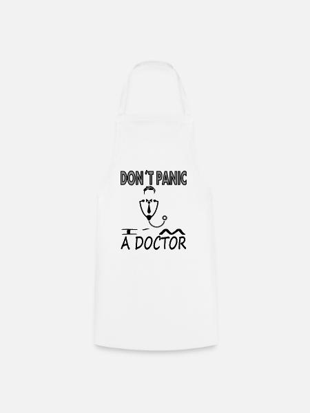 keine Panik ich bin Doktor Medizinstudium Geschenk - Kochschürze - Weiß