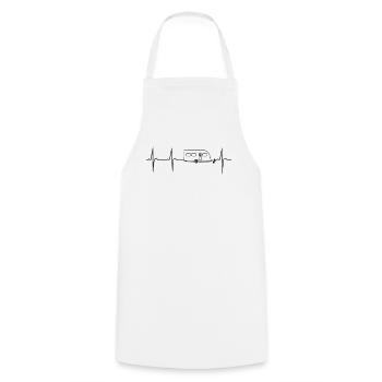 my heart beats for caravans - Cooking Apron - white - Front - AI Model Male 185 dark (185cm)
