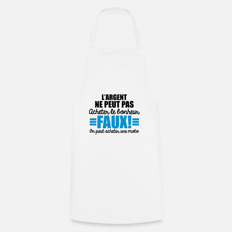 on peut acheter une moto - Tablier de cuisine - blanc