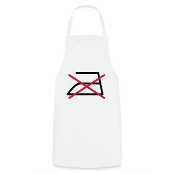 DO NOT IRON! - Cooking Apron - white - Front - AI Model Male 185 dark (185cm)
