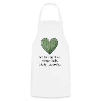 Cactus Heart, Not as Romantic as I Look - Cooking Apron - white - Front - AI Model Male 185 dark (185cm)