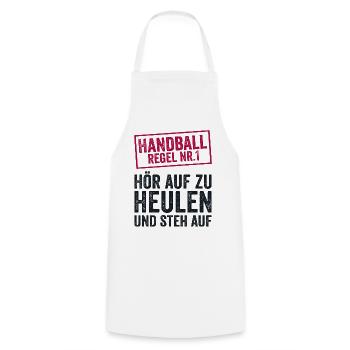 Handball TShirt Handballer Team Sport Geschenk - Kochschürze - Weiß - Vorne - AI Model Male 185 dark (185cm)