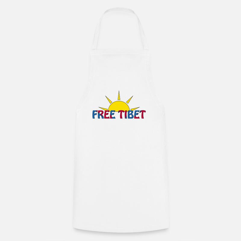 tibet libre - Tablier de cuisine - blanc