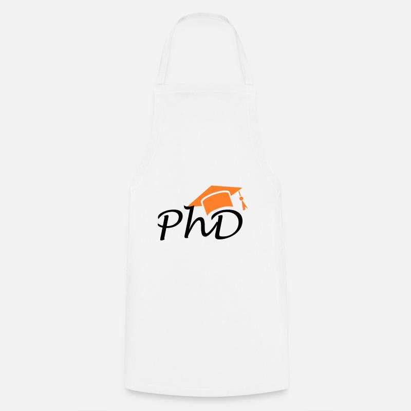 Abschluss Doktor PhD Universitätsabschluss - Kochschürze - Weiß