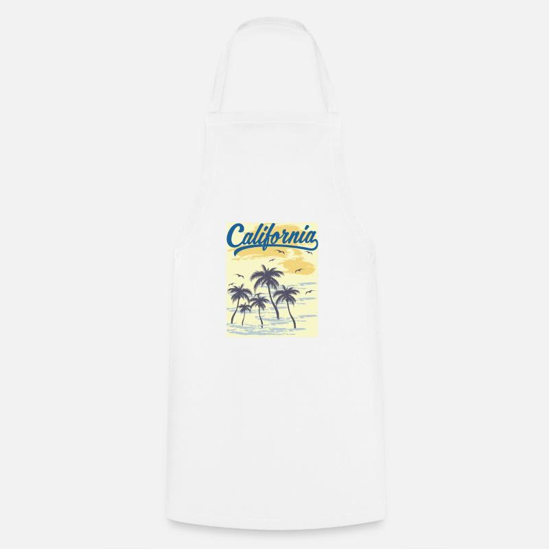 California - Cooking Apron - white