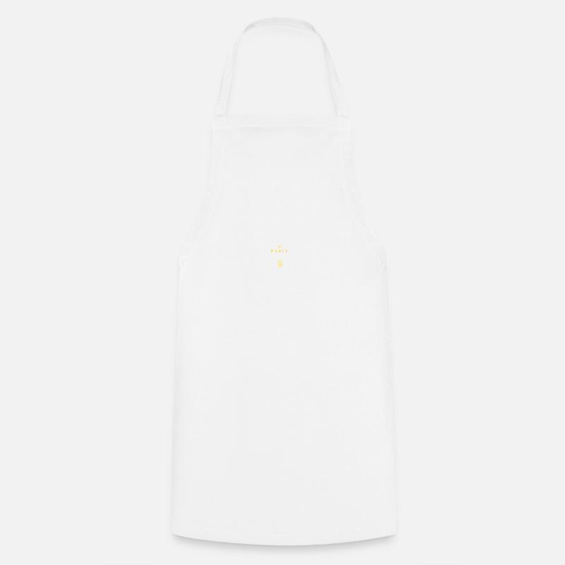 Paris - Cooking Apron - white