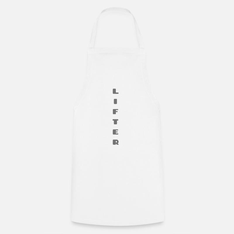 Elegant LIFTER design - Cooking Apron - white
