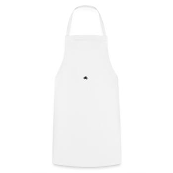 Sleeping sloth in breast pocket - Cooking Apron - white - Front - AI Model Male 185 dark (185cm)