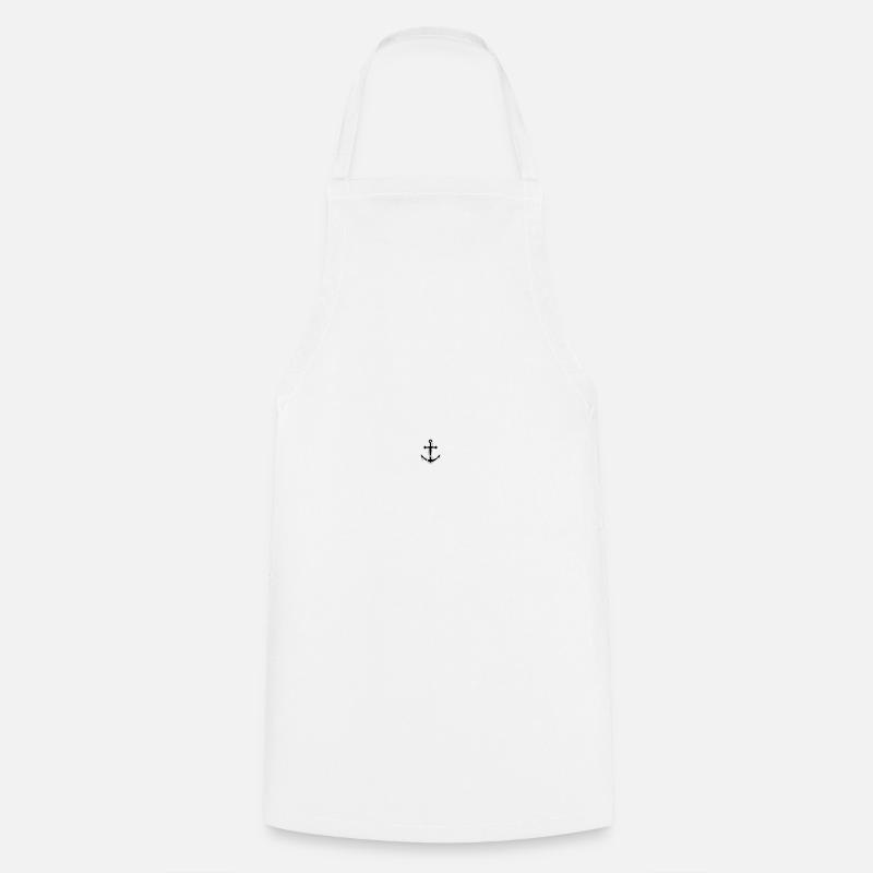 Ancre avec un symbole de corde - Tablier de cuisine - blanc