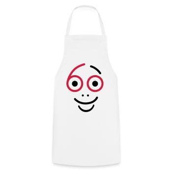 Superbe, 60 ans! - Tablier de cuisine - blanc - Devant - AI Model Male 185 dark (185cm)