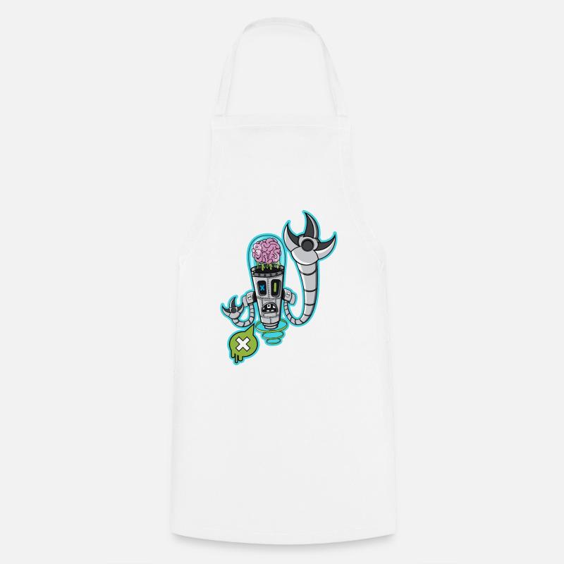 Cerveau machine - Tablier de cuisine - blanc