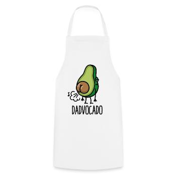 Dadvocado funny farting avocado dad fart daddy - Cooking Apron - white - Front - AI Model Male 185 dark (185cm)