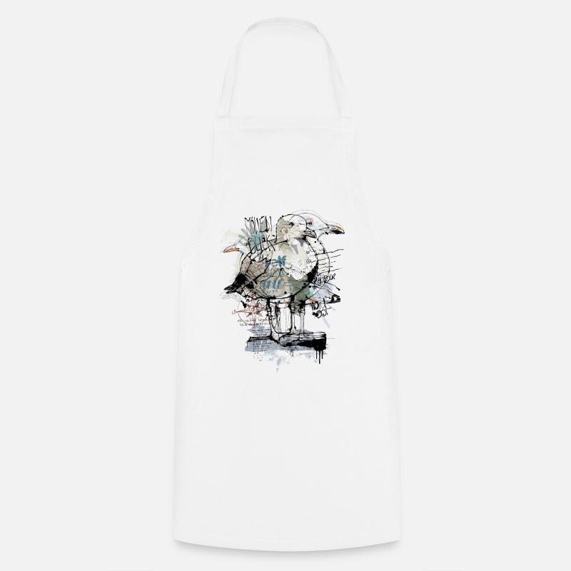 Mouette Mer Baltique - Tablier de cuisine - blanc
