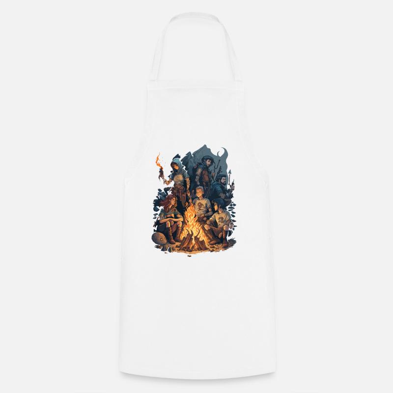 Relaxing adventurers - Cooking Apron - white