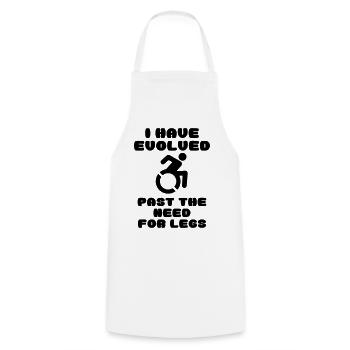 Wheelchair users know better * - Cooking Apron - white - Front - AI Model Male 185 dark (185cm)
