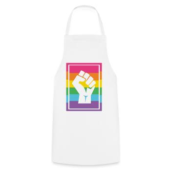 LGBT Pride Month - Pride Lives Matter - Kochschürze - Weiß - Vorne - AI Model Male 185 dark (185cm)