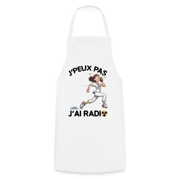 J'peux pas J'ai Radio Citation drôle Radiologie - Tablier de cuisine - blanc - Devant - AI Model Male 185 dark (185cm)