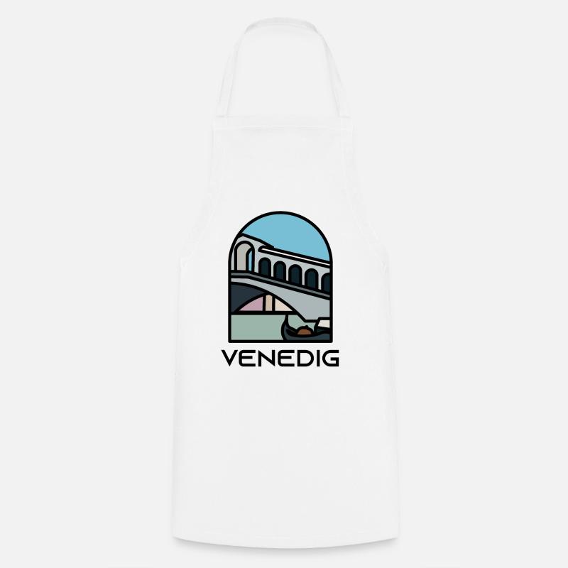 Venice - Rialto Bridge - Cooking Apron - white