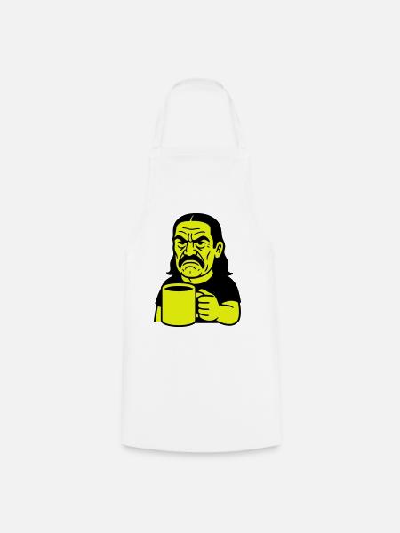 Angry Coffee Man - Kochschürze - Weiß