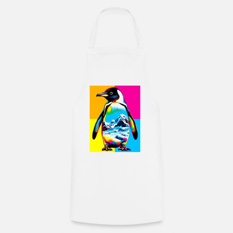 penguin - Cooking Apron - white