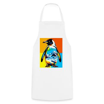 pingouin - Tablier de cuisine - blanc - Devant - AI Model Male 185 dark (185cm)