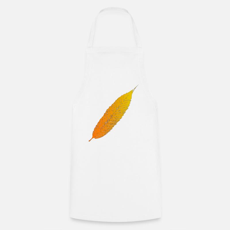 Autumn Leaf Gradient - Cooking Apron - white