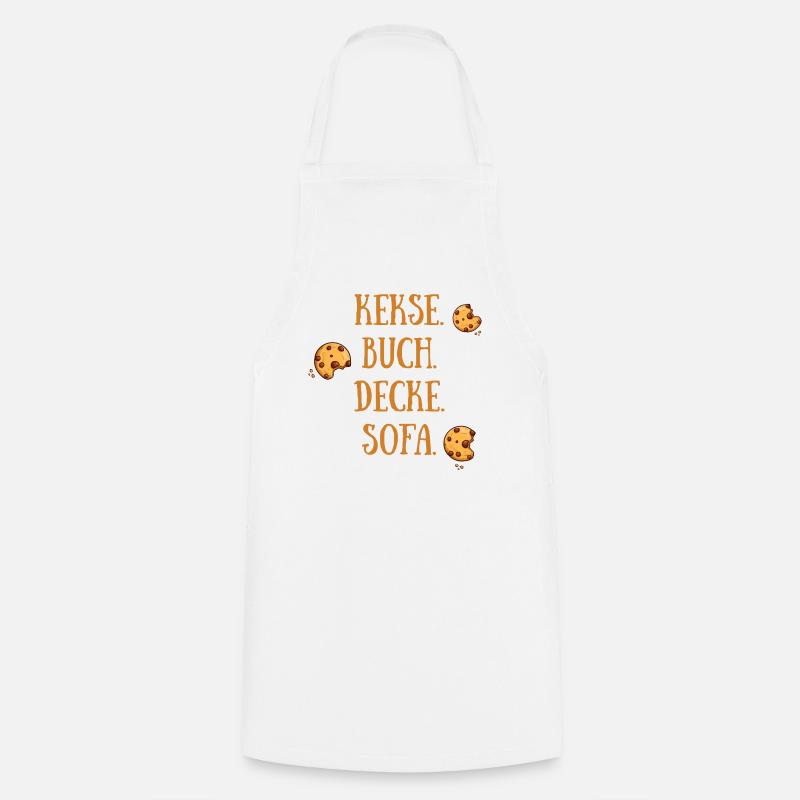 Canapé Couverture Cookie Book - Tablier de cuisine - blanc