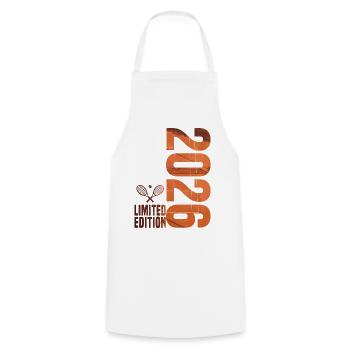 Tennis 2026, T-shirt, sweat à capuche et chaussettes en édition limitée - Tablier de cuisine - blanc - Devant - AI Model Male 185 dark (185cm)