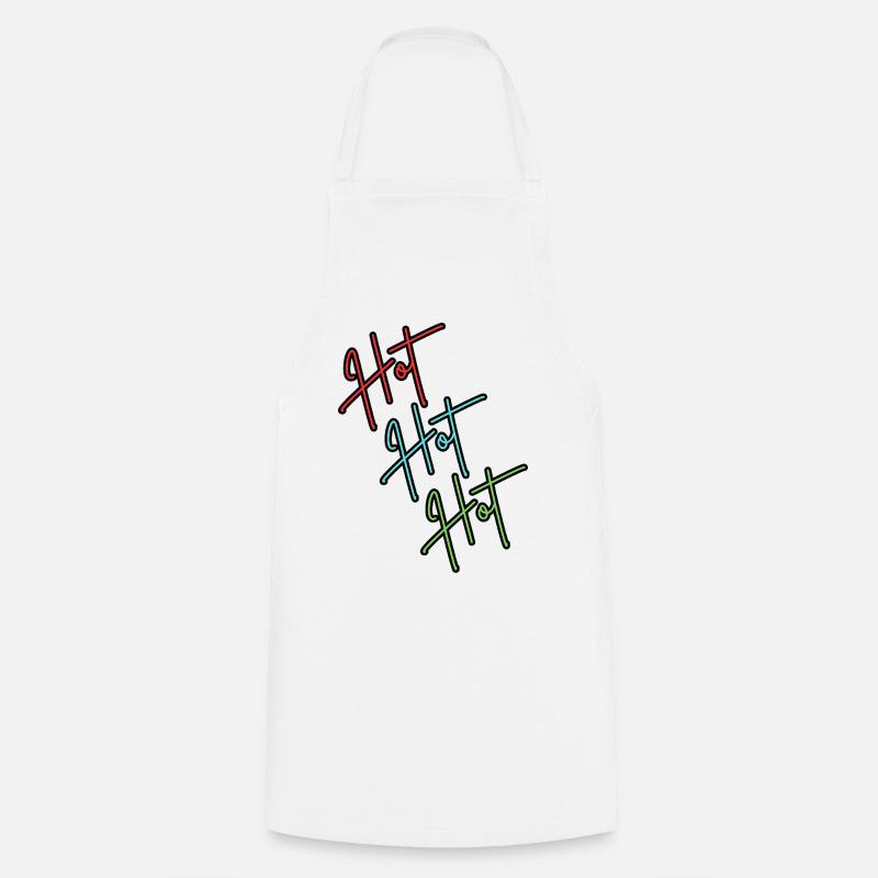 Chaud, chaud, chaud - Tablier de cuisine - blanc