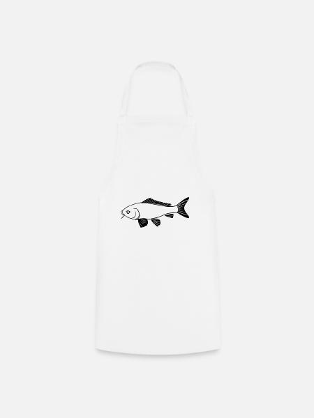 Fisch - Kochschürze - Weiß