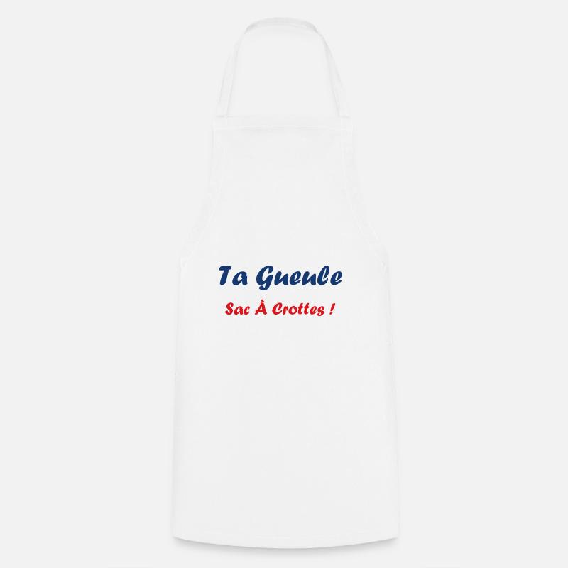 ta gueule sac à crotte - Tablier de cuisine - blanc