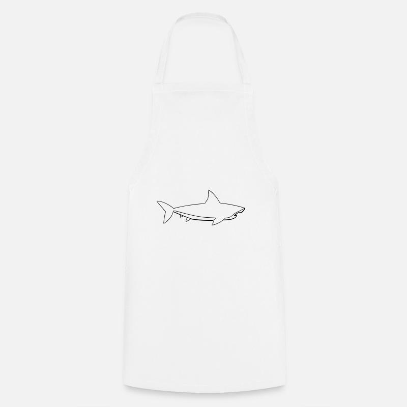 Requin - Tablier de cuisine - blanc