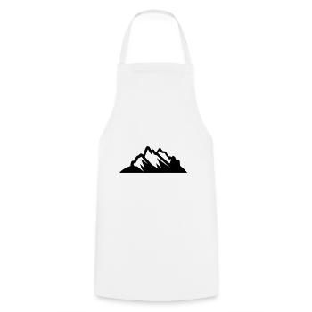 Montagne - Tablier de cuisine - blanc - Devant - AI Model Male 185 dark (185cm)