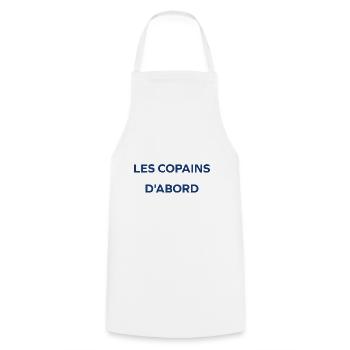 les copains d'abord - Tablier de cuisine - blanc - Devant - AI Model Male 185 dark (185cm)