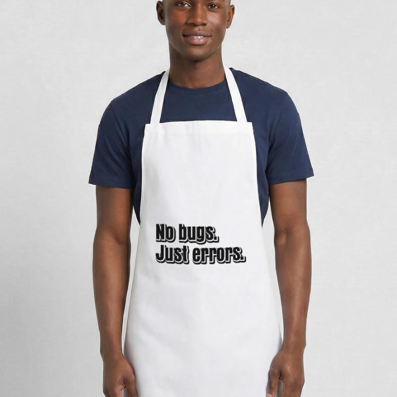 No Bugs Just Errors Coder Programmer Nerd Software Kochschürze