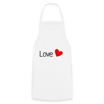 PAAR. ICH HABE GERADE GEHEIRATET. Junggesellinnenabschied. VALENTINSTAG. LIEBE. - Kochschürze - Weiß - Vorne - AI Model Male 185 dark (185cm)