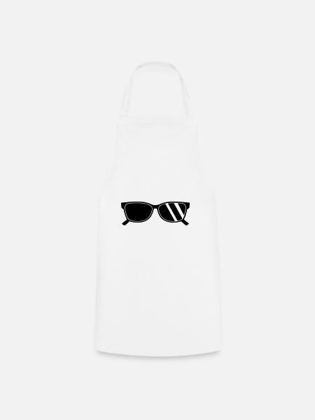 Sonnenbrille - Kochschürze - Weiß