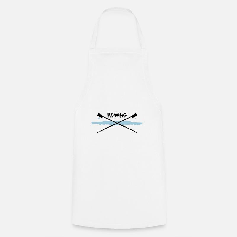 Rowing, Aviron - Tablier de cuisine - blanc