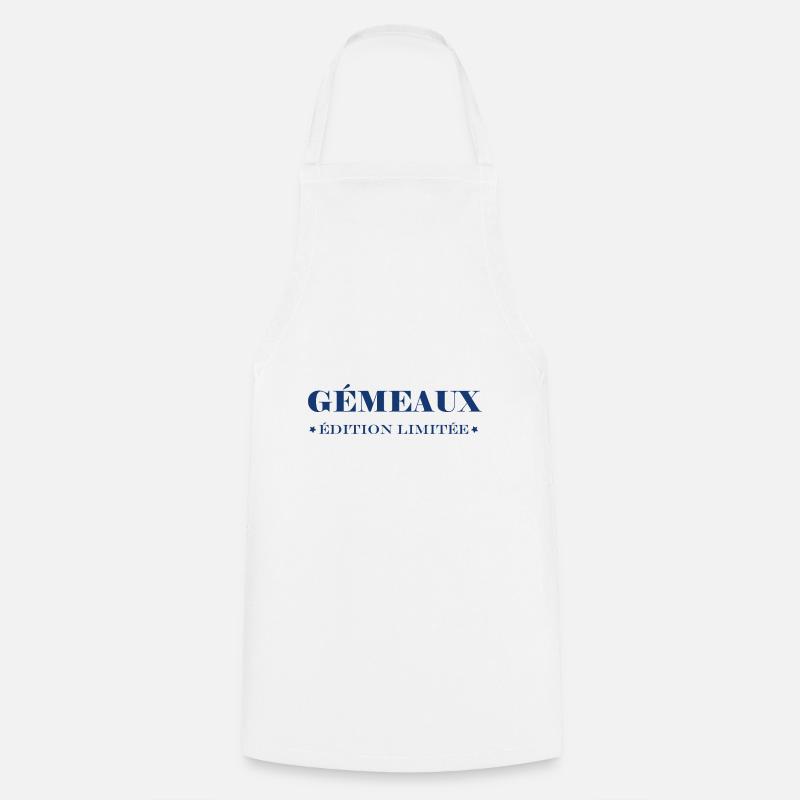 gémeaux - Tablier de cuisine - blanc