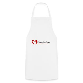 PAPUAN. DAD. FATHER'S DAY. HAPPY FATHER'S DAY. BONN - Cooking Apron - white - Front - AI Model Male 185 dark (185cm)