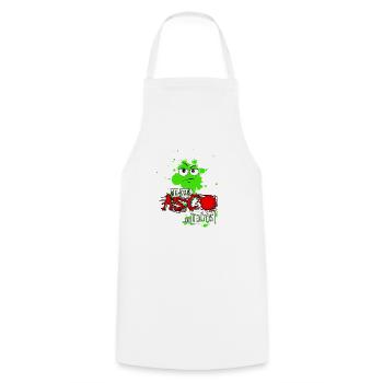 You disgust me - Cooking Apron - white - Front - AI Model Male 185 dark (185cm)