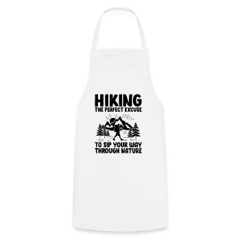 Randonnée Randonnée en plein air Alpinisme Trekking Natur - Tablier de cuisine - blanc - Devant - AI Model Male 185 dark (185cm)