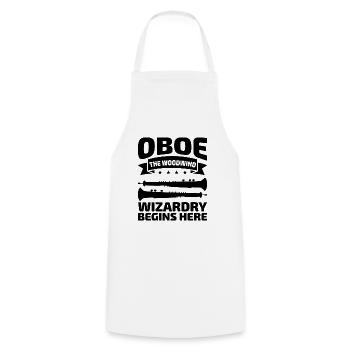Oboe Player Oboe Basoonist Marching Band Instrumen - Cooking Apron - white - Front - AI Model Male 185 dark (185cm)