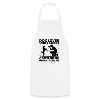 Dog Lover Photography Loves Dog Photographer Dogs - Cooking Apron - white - Front - AI Model Male 185 dark (185cm)
