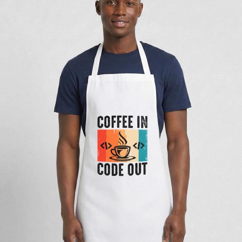 Café Codage Programmeur Codeur Développeur Nerd Coff Tablier de cuisine