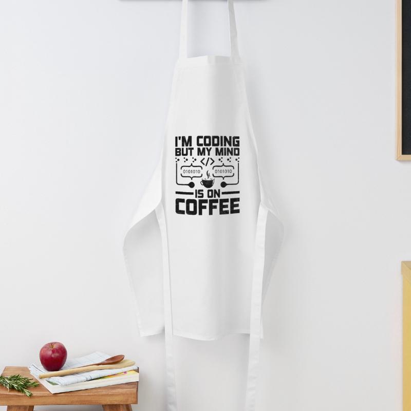 Café Codage Programmeur Codeur Développeur Nerd Coff Tablier de cuisine